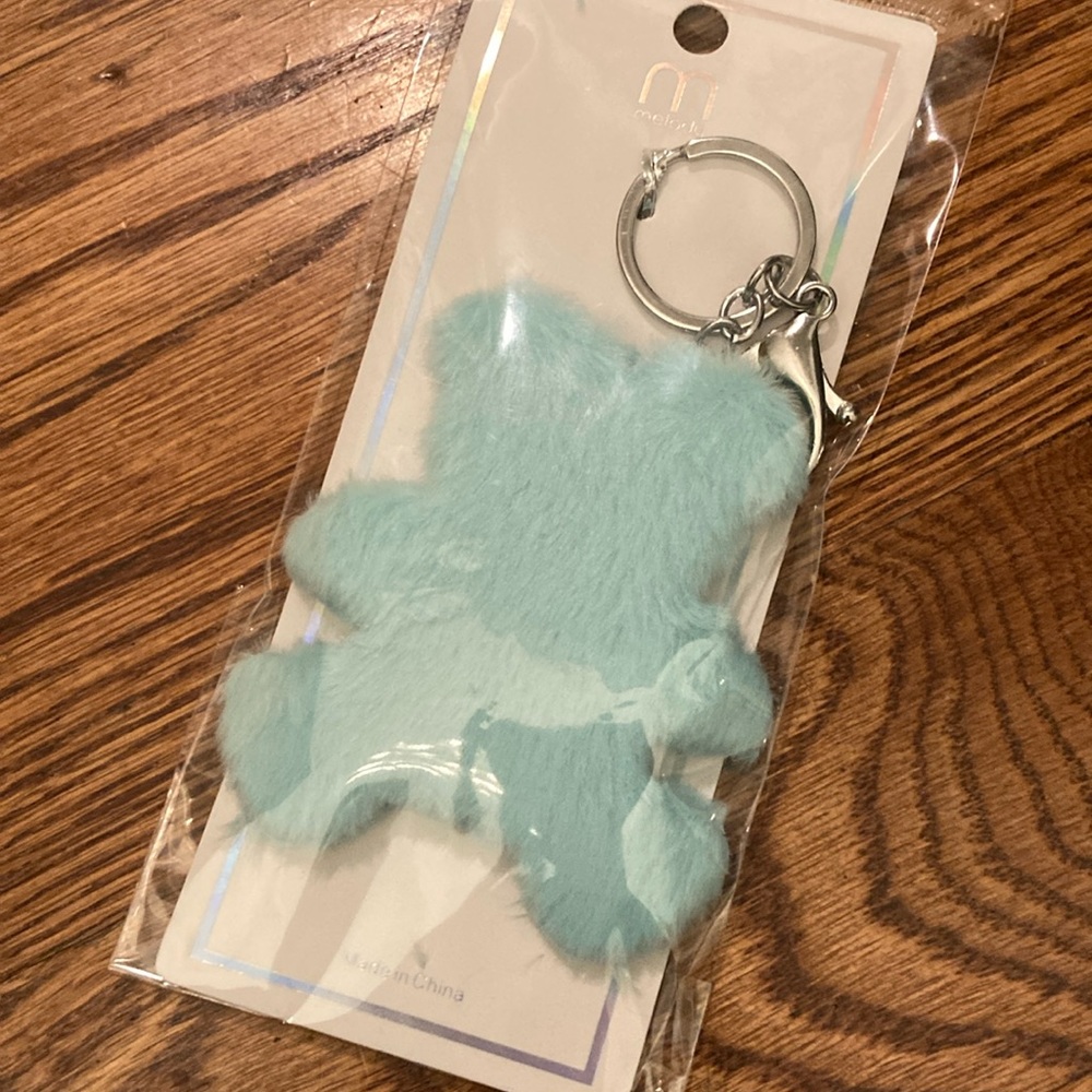 Fuzzy Bear Keychain